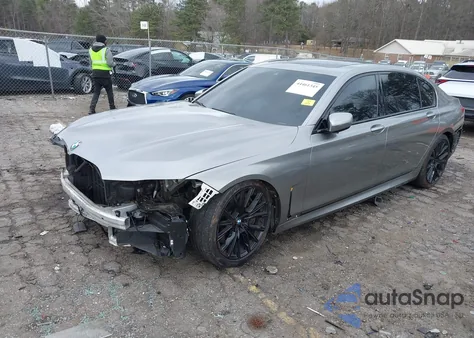 2021 BMW 750I xDrive из США, поврежденный, VIN WBA7U2C00MCF40155